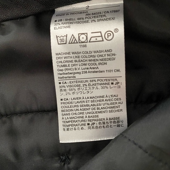 Banana Republic Factory Avery Straight Pants, Size 2, Black Dress Pants - Picture 9 of 12